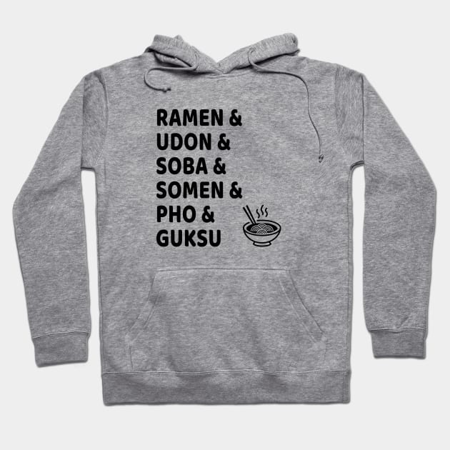 Slurp It! Asian Soup Noodles by Any Other Name Hoodie by MagicalAuntie